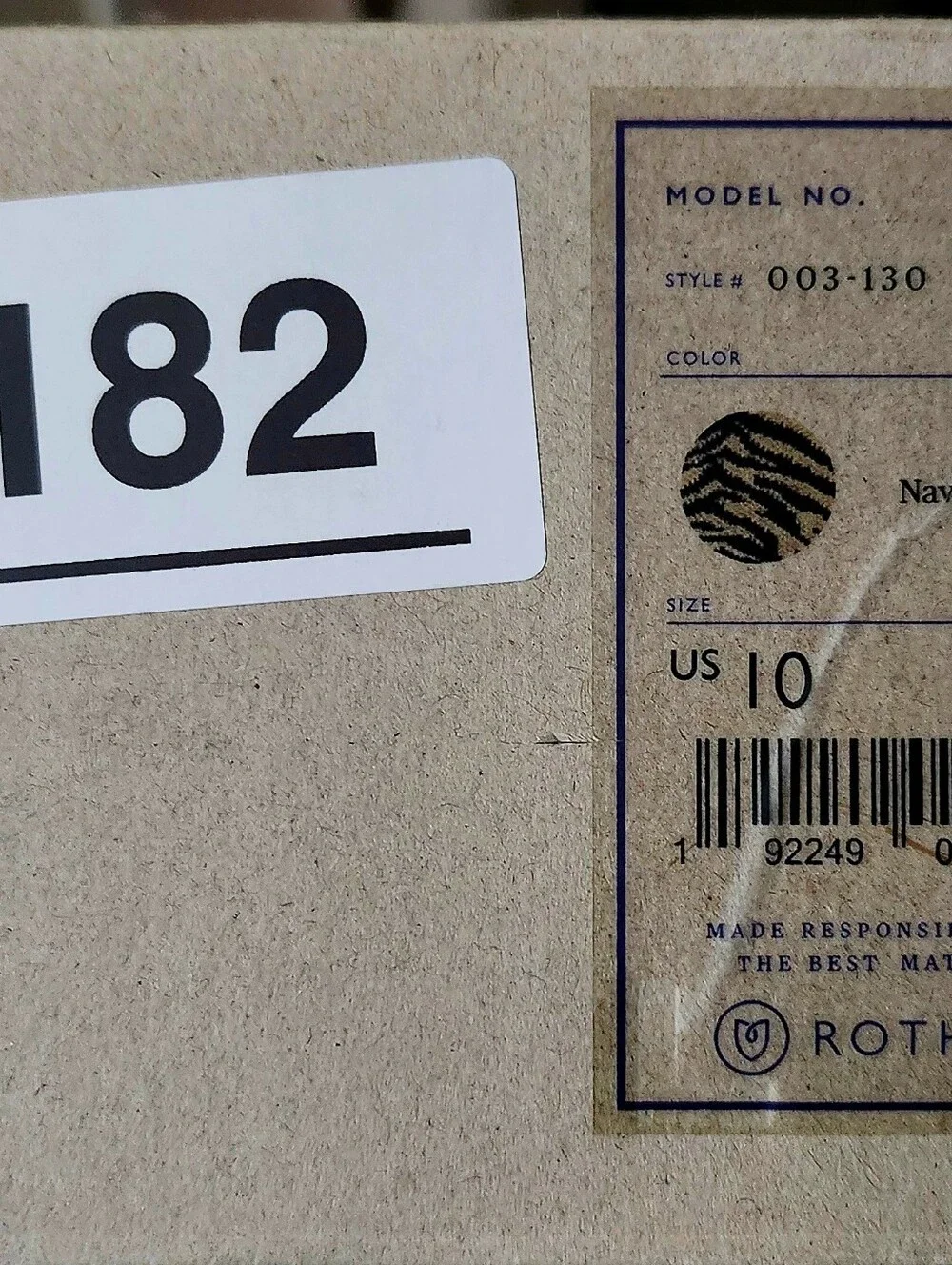 Rothy's Navy Zebra Size 10 New In Box